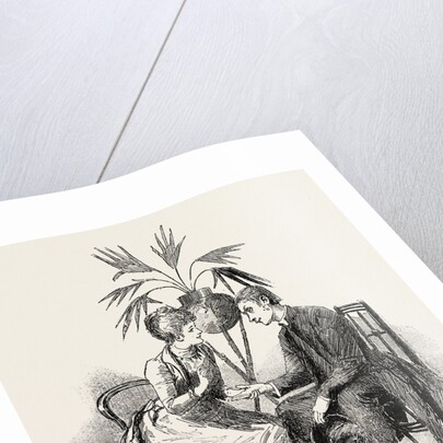 Our Curate Arranges with My Pretty Cousin to Tell Fortunes by Palmistry at His Bazaar by Anonymous