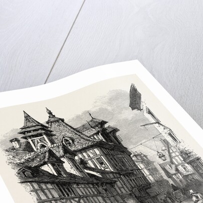 Old Houses in Rouen, Normandy and Brittany, France by Anonymous