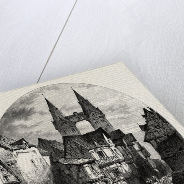 View in Boppart, the Rhine, Germany by Anonymous