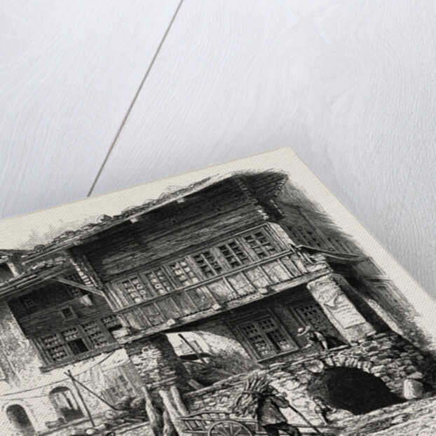 Houses at Unterseen, Bernese Oberland, Berner Oberland, Switzerland by Anonymous