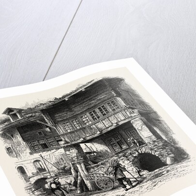 Houses at Unterseen, Bernese Oberland, Berner Oberland, Switzerland by Anonymous