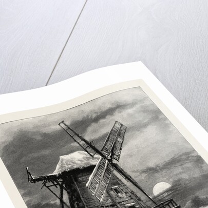 The Old Hampton Windmill, Scenery of the Thames by Anonymous