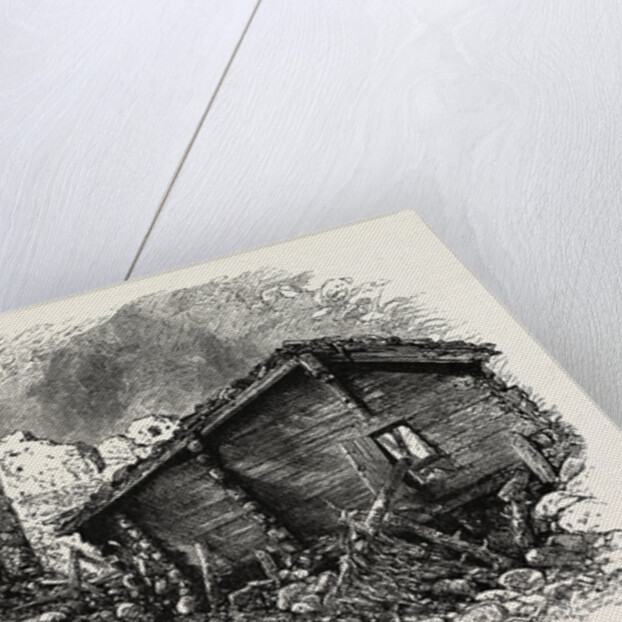Chalets in Ruins, Switzerland by Anonymous