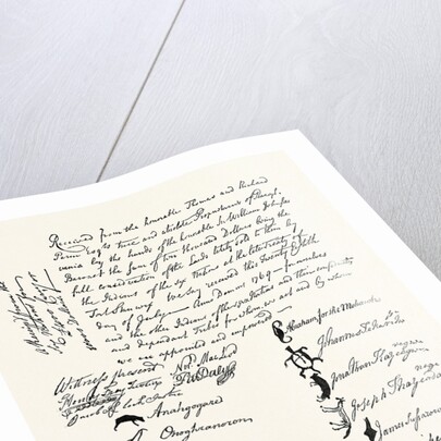 Reduced Facsimile of Treaty with Indian Tribes, 1769 by Anonymous