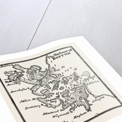 Plan of the Harbour of Boston at the Beginning of the 18th Century by Anonymous