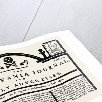 Facsimile of the Pennsylvania Journal on the Stamp Act. American Historical and Literary Curiosities by Anonymous