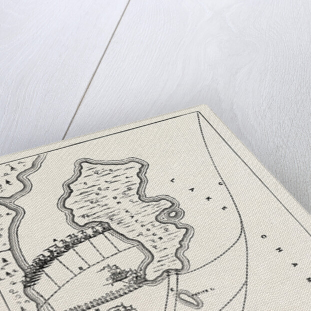 Plan of the Defeat of the American Fleet, Under Benedict Arnold, on Lake Champlain, October 11, 1776 by Anonymous