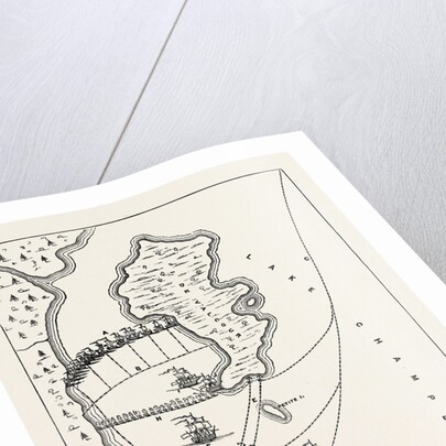 Plan of the Defeat of the American Fleet, Under Benedict Arnold, on Lake Champlain, October 11, 1776 by Anonymous