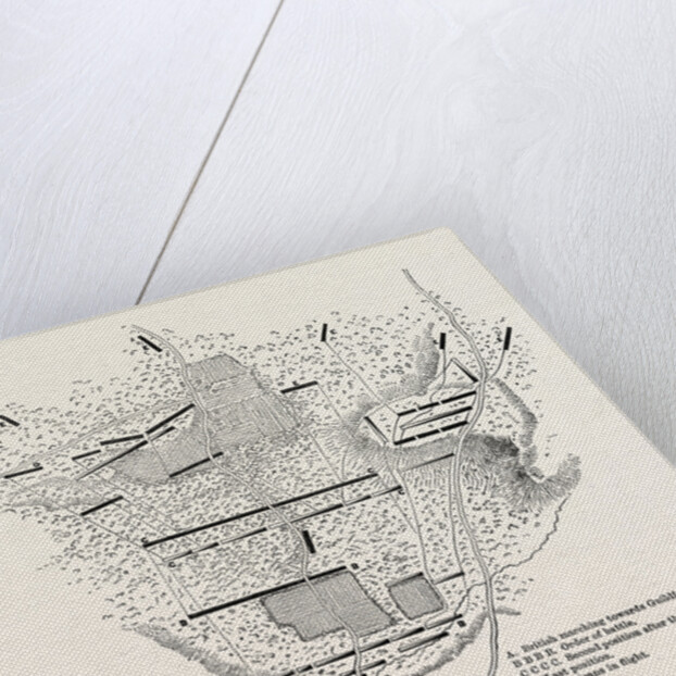 Plan of the Battle of Guildford by Anonymous