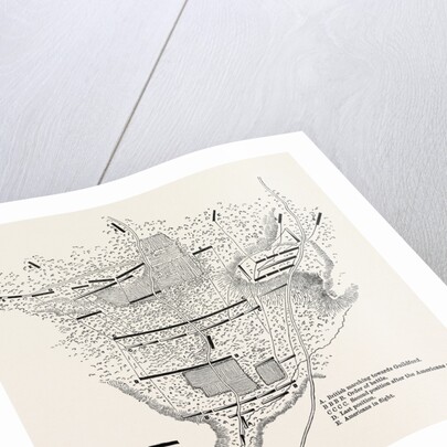 Plan of the Battle of Guildford by Anonymous