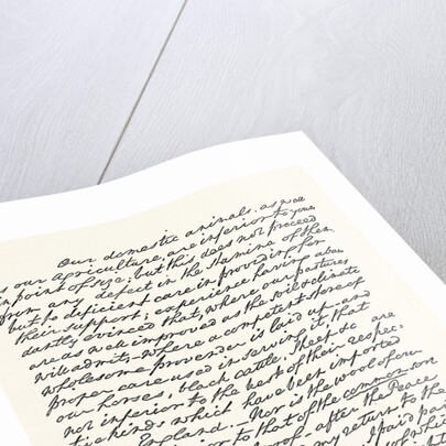 Facsimile of a Portion of a Letter from Washington, Addressed to Sir J. Sinclair, Bart. by Anonymous