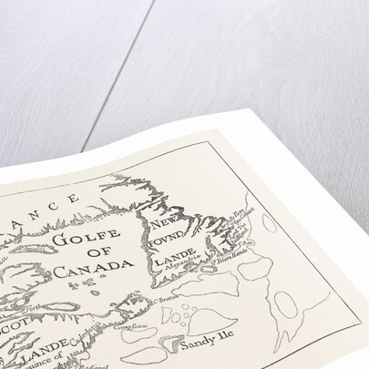 Old Map of Acadie, Canada by Anonymous