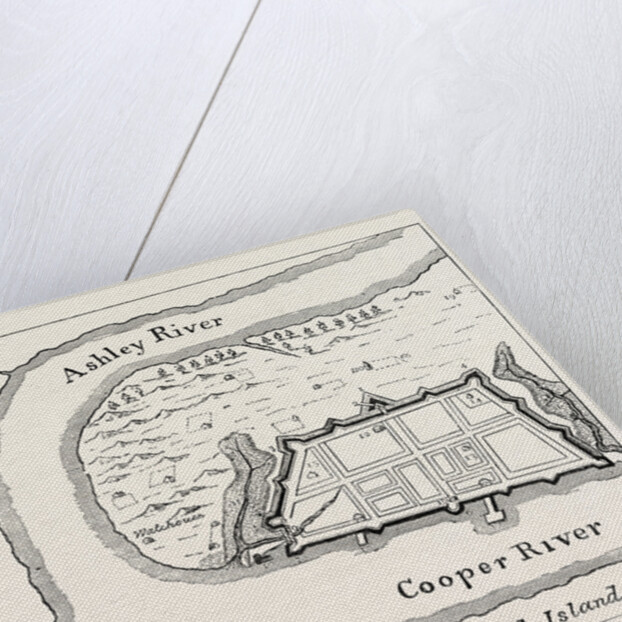 A Draught of the Town and Harbour of Charleston, 1715 by Anonymous