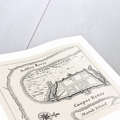 A Draught of the Town and Harbour of Charleston, 1715 by Anonymous