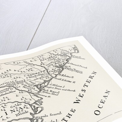 Map of South Carolina in 1730 by Anonymous