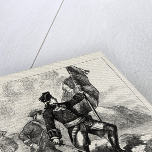 Washington Planting the British Flag at Fort Duquesne by Anonymous