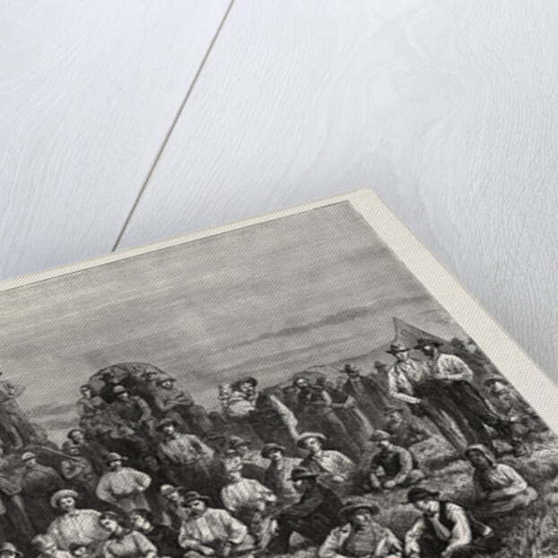 An Encampment of Mormon Converts in the Desert, North America by Anonymous