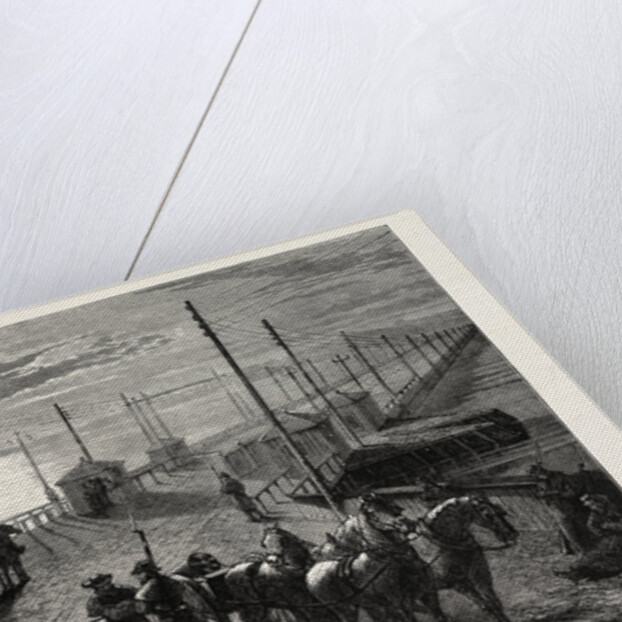 Guarding a Bridge Over the Potomac, American Civil War by Anonymous