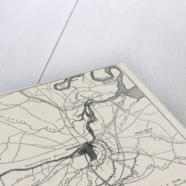 Plan of Petersburg, and Vicinity, Showing the Confederate and Federal Forts, American Civil War by Anonymous