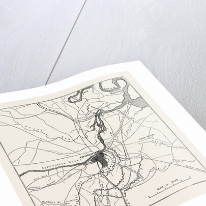 Plan of Petersburg, and Vicinity, Showing the Confederate and Federal Forts, American Civil War by Anonymous