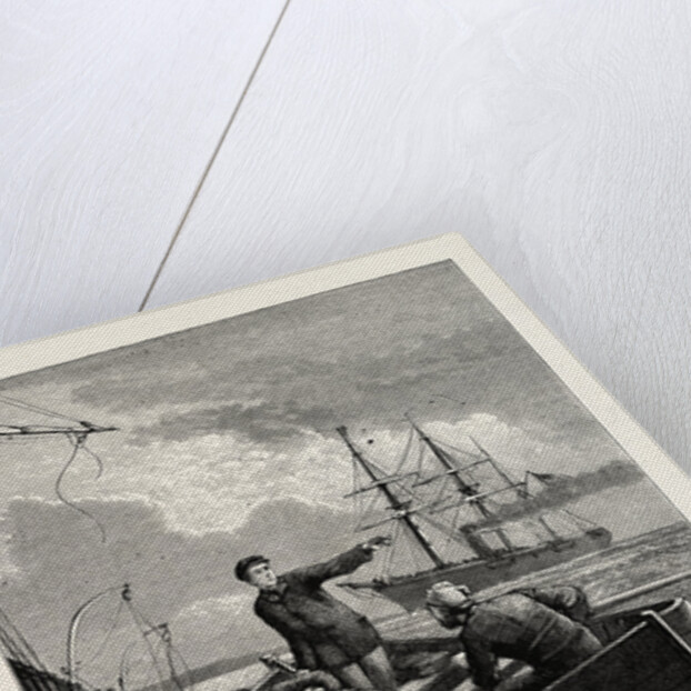 Boat of the Deerhound Rescuing Captain Semmes, American Civil War by Anonymous