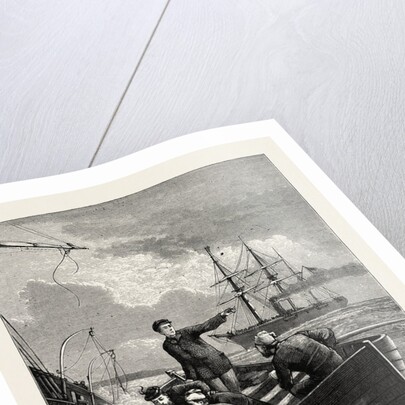 Boat of the Deerhound Rescuing Captain Semmes, American Civil War by Anonymous
