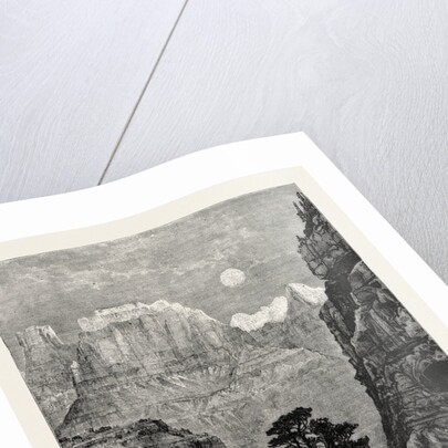 View in Utah: Temple of the Virgin Mu-Koon-Tu-Weap Valley by Anonymous