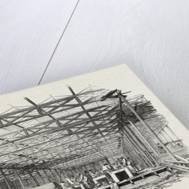 The Great Exhibition: The Building of the Crystal Palace, the South Aisle Looking West, London by Anonymous