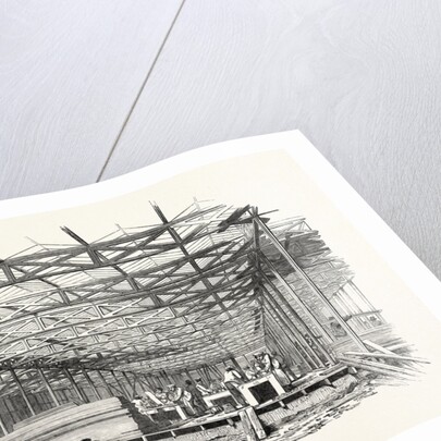 The Great Exhibition: The Building of the Crystal Palace, the South Aisle Looking West, London by Anonymous