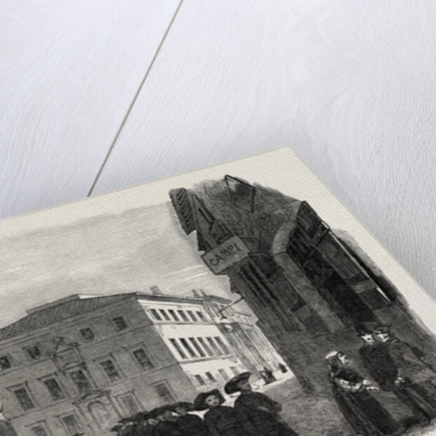 College of the Propaganda at Rome, Sketched from the Piazza Di Spagna, Italy by Anonymous