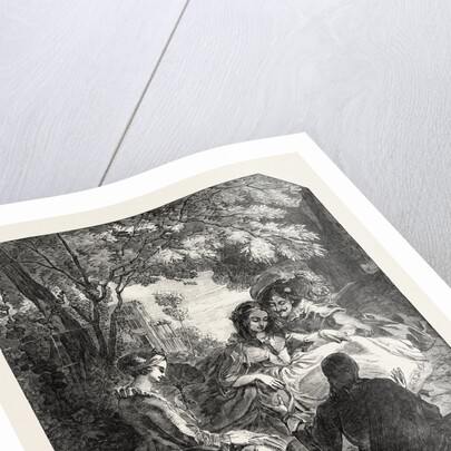 Don Scipio Relating His Adventures to Gil Blas and His Wife, from a Sketch by T. Uwins, R.A. by Anonymous
