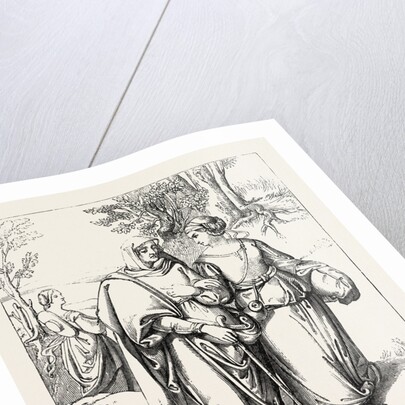 Ruth and Naomi, August Ferdinand Hopfgarten by Anonymous