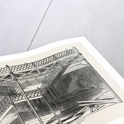 Staircase of the Great Exhibition Building, the Crystal Palace, Hyde Park, London by Anonymous