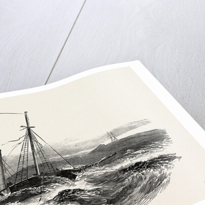 Wreck of the Border Queen Steamer, on the Winga Islet, Denmark by Anonymous