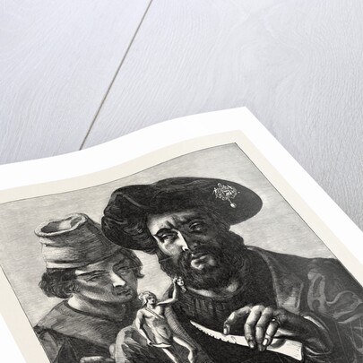 Exhibition of the Royal Academy: Benvenuto Cellini, Giving Instructions to His Assistant, Bernardino Manellini, of Mugello by Anonymous