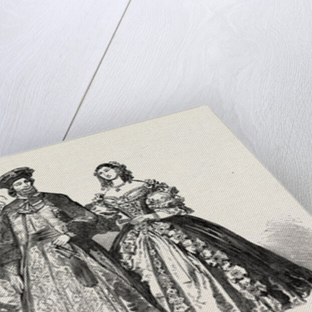 Costumes Worn by the Countess of Strathmore, Lady Adeliza Fitzalan Howard, Mrs. Daniell, Baron Brunnow, Baroness Brunnow by Anonymous