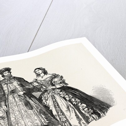 Costumes Worn by the Countess of Strathmore, Lady Adeliza Fitzalan Howard, Mrs. Daniell, Baron Brunnow, Baroness Brunnow by Anonymous