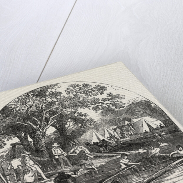 Formation of a Bridge by the Mormons by Anonymous