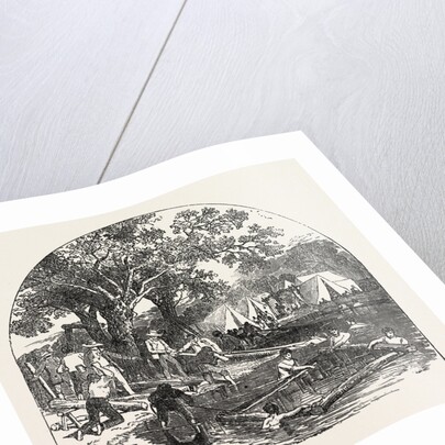 Formation of a Bridge by the Mormons by Anonymous