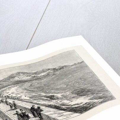 Inauguration of the Holyhead Breakwater and Harbour of Refuge by H.R.H. The Prince of Wales: View of the Head from the Breakwater, Wales by Anonymous