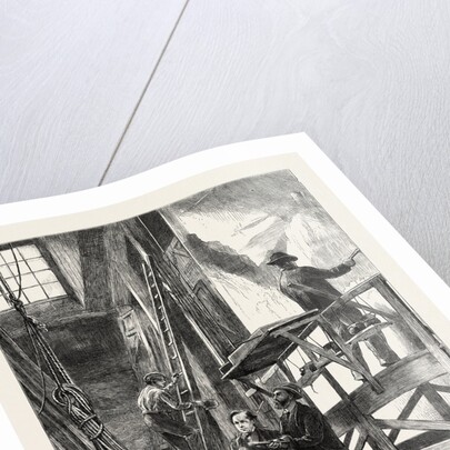 A Scene Painter's Studio: Preparing for Christmas, Sketched at the Haymarket Theatre, London by Anonymous
