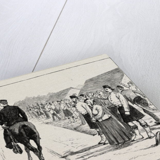 Volunteers from the 79th Highlanders Leaving England for the Ashantee War: The Parade by Anonymous