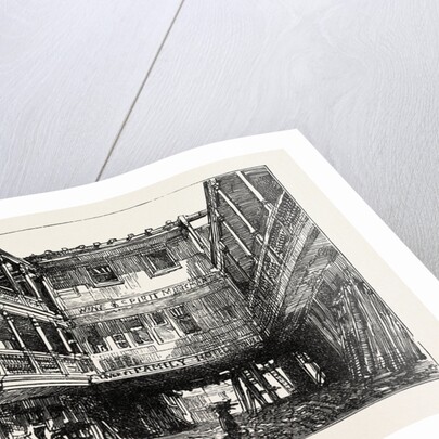 The Four Swans Inn, Bishopsgate Street, Sketched During the Recent Demolition, London by Anonymous