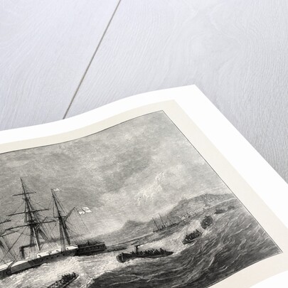 The Ashantee War: Landing the Forces for Sir Garnet Wolseley's Recent March on Dunquah, Anglo Ashanti War, Ghana by Anonymous