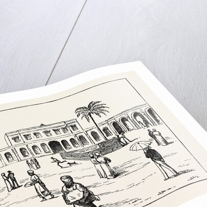 The New Exchange Minet El Basel, Arab Merchants Selling Their Cotton Crops, Egypt by Anonymous