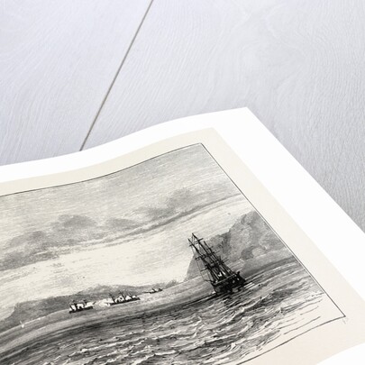 The Tetuan and the Vitoria Exchanging Broadsides, Sketched from H.M.S. Research by Anonymous