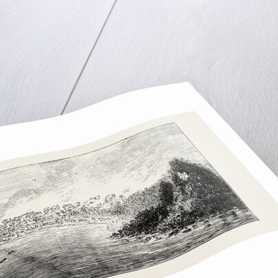 The Ashantee War: View of Aquidah, Shelled by H.M.S. Druid, August 28, 1873, Anglo Ashanti War, Ghana by Anonymous