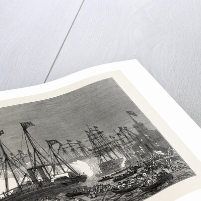 The Naval Review at Spithead: The Shah in the Royal Yacht Victoria and Albert Inspecting the Fleet by Anonymous