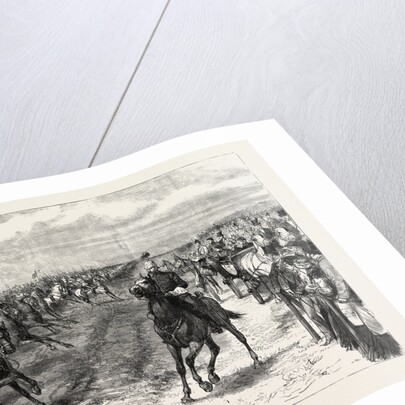 The Review Before Queen Victoria at Aldershot: A Cavalry Charge, Halt by Anonymous