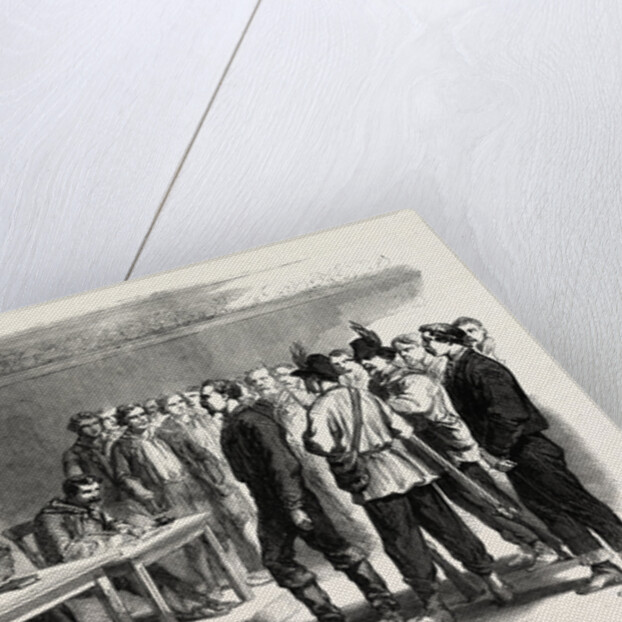 The Revolution in Sicily: Trial of the Supposed Brigand Chief, Santomeli, by a Council of War, at Villafrati, Italy by Anonymous